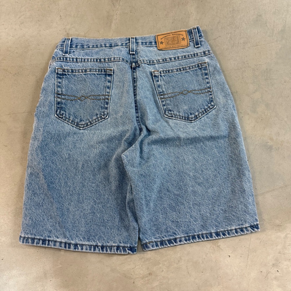 2000s y2k light wash denim jorts